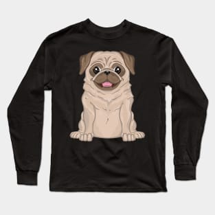 Cute pug puppy Long Sleeve T-Shirt